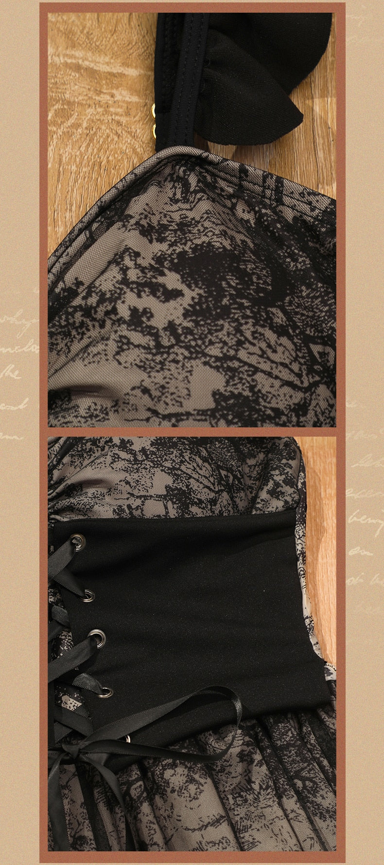 Dark Shadows Bay Corset Belt Swimsuit