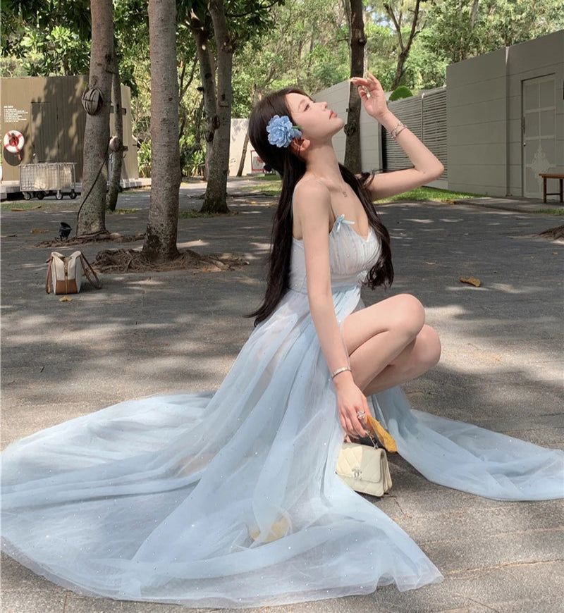 Iridia Light Blue Ethereal Fairy Dress