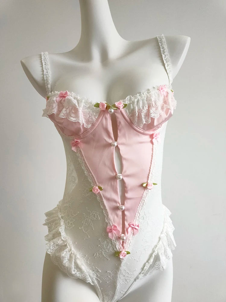 Rose Petal Coquette Bodysuit