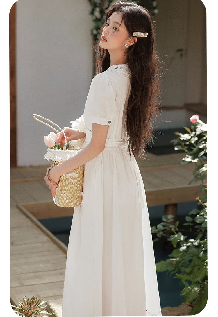 Morning Air Cotton Cottagecore Dress