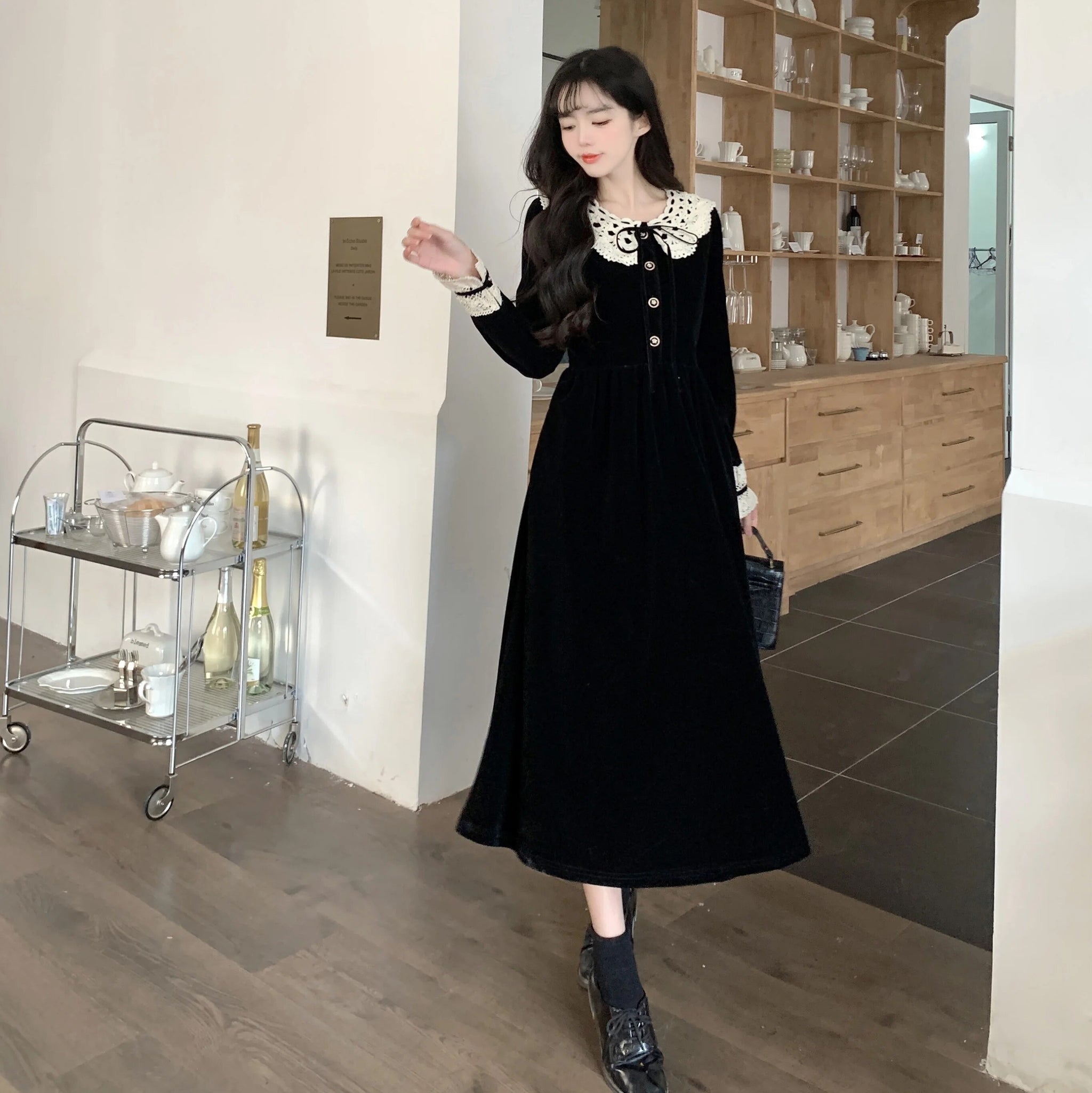 Bryla Dark Vintage-Academia Witchy Dress