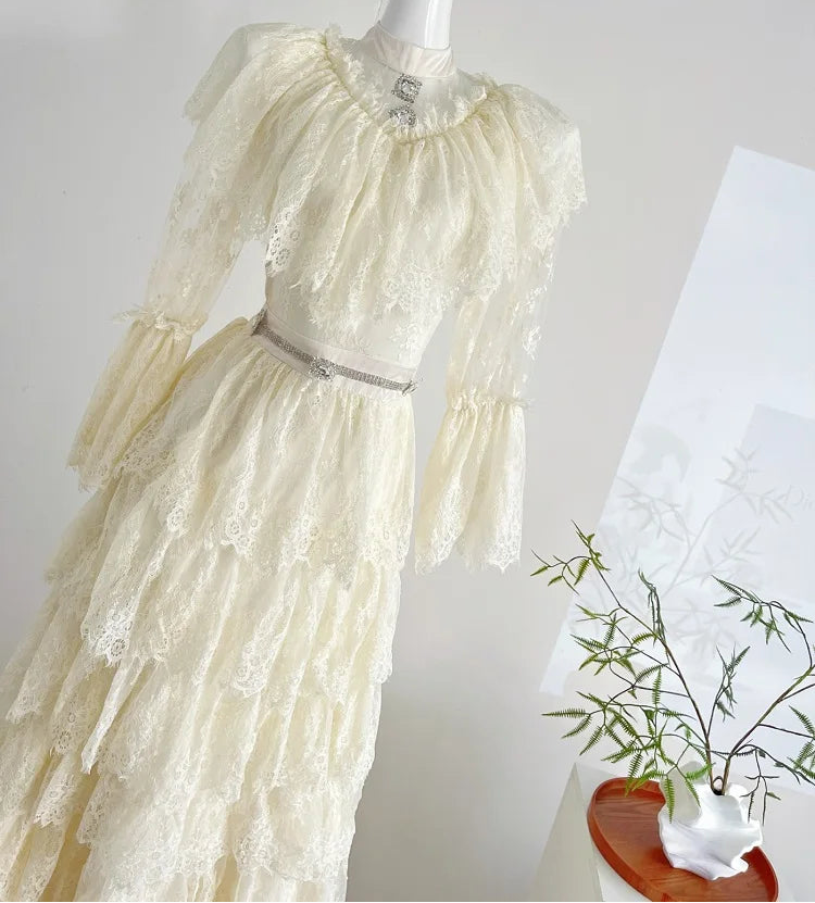 Vintage Victorian Lace Wedding Dress