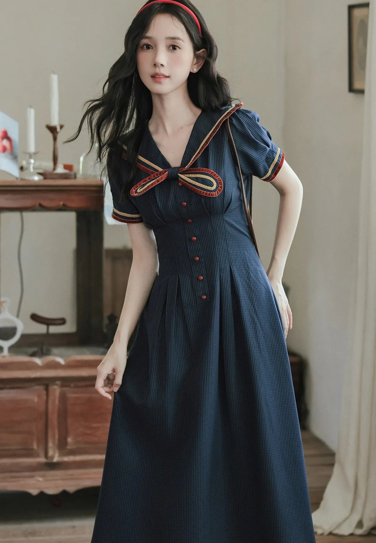 Candle Weather Japanese Style Sailor Dress