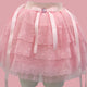 PinkBubble Princess Coquette Style Lace Bow Mini Skirt