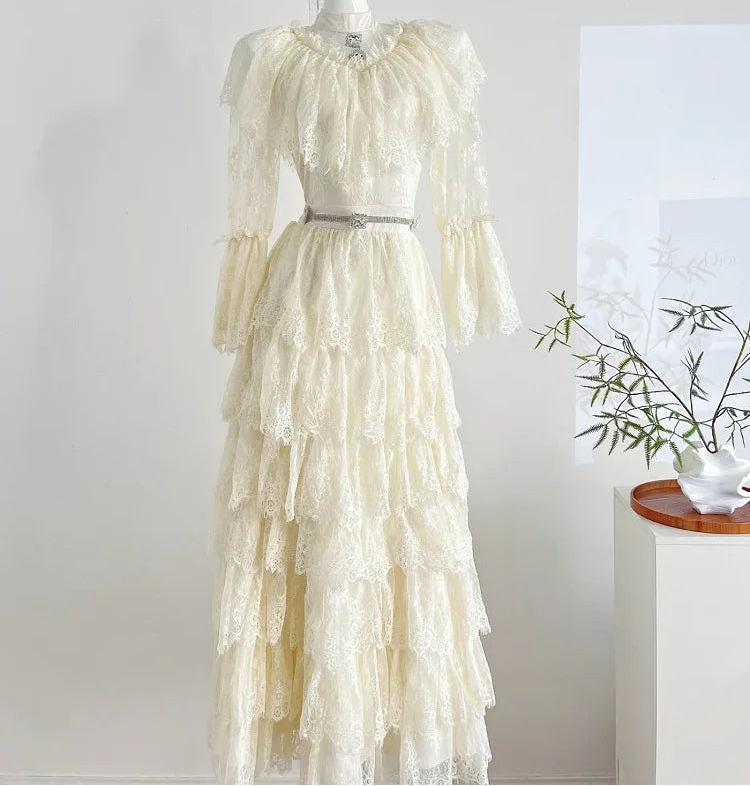 Vintage Victorian Lace Wedding Dress