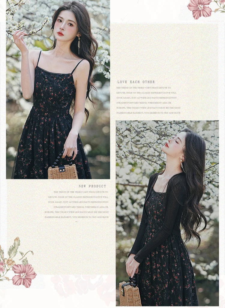 Floriana Dark Cottagecore Dress