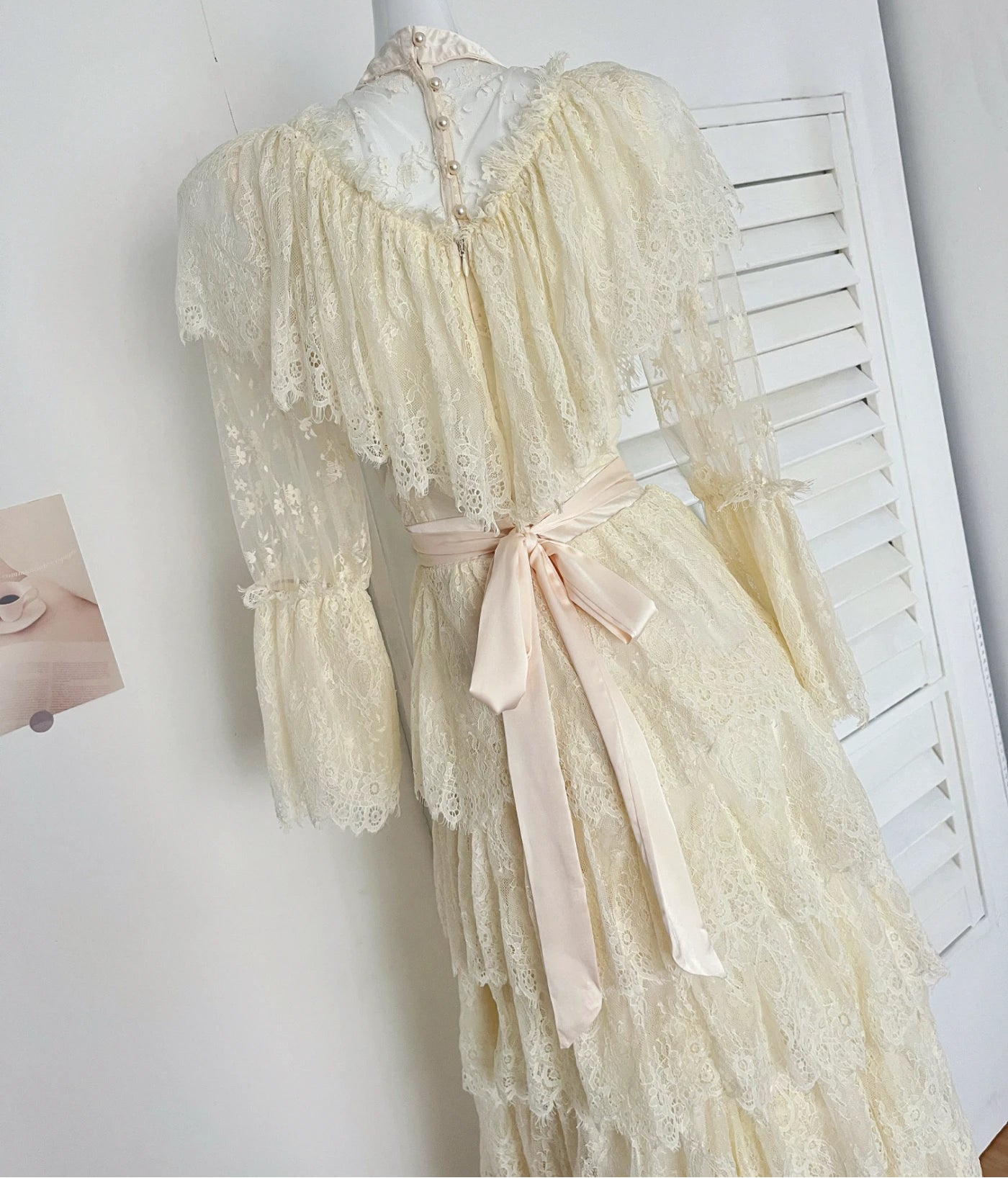 Vintage Victorian Lace Wedding Dress