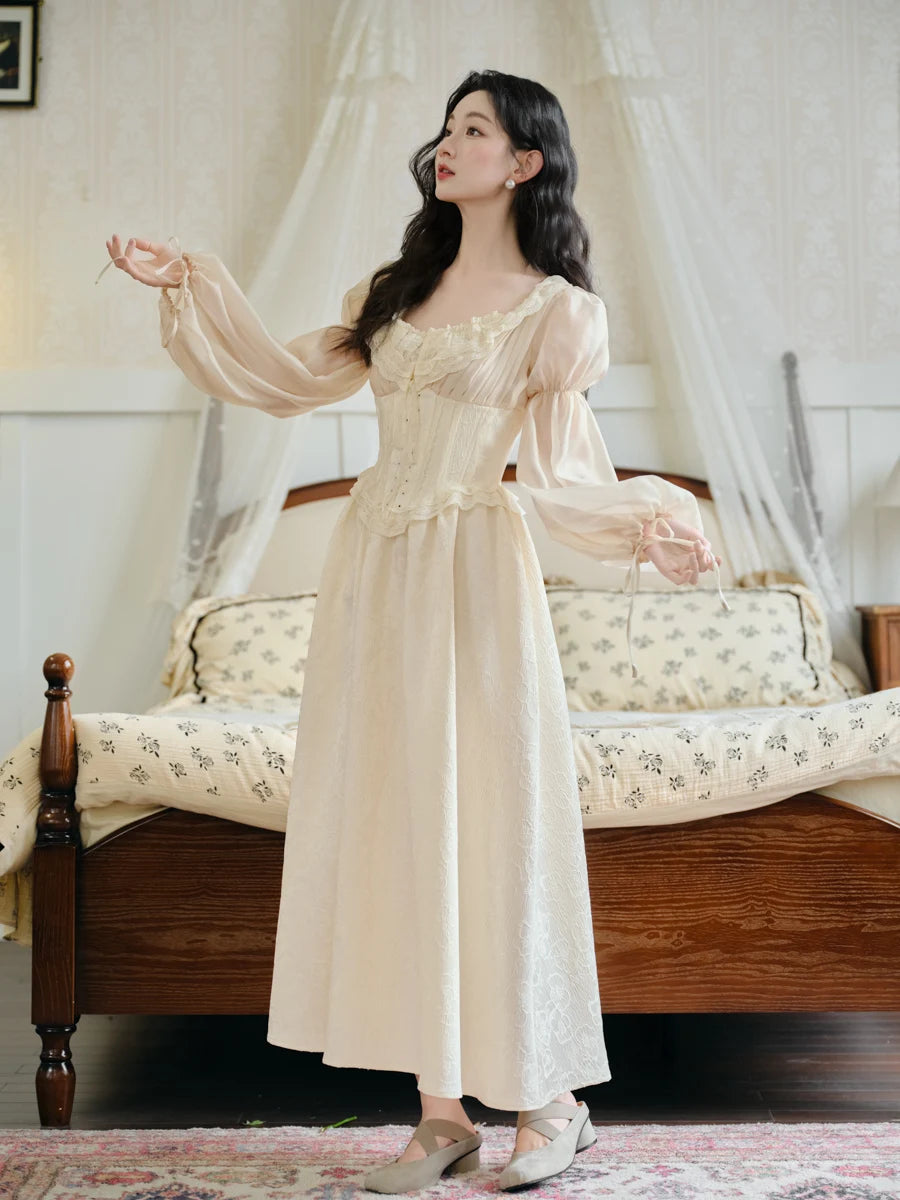 Aurora Romantic Royalcore Corset Dress