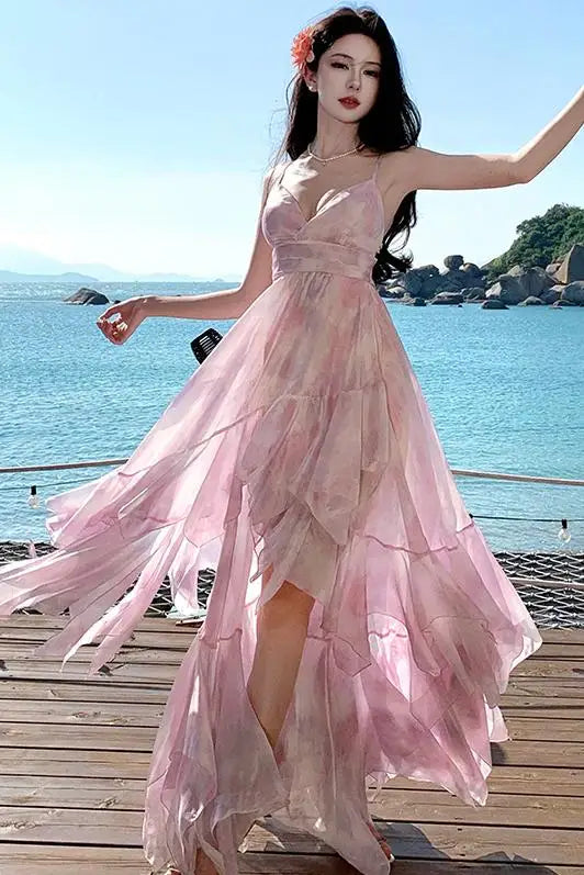 Ethereal Pink Fairycore Dress