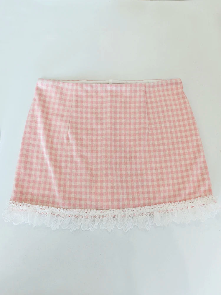 Hopeless Romantic Y2K Coquette Pink Ruffle Top - Romantic Anime Aesthetic