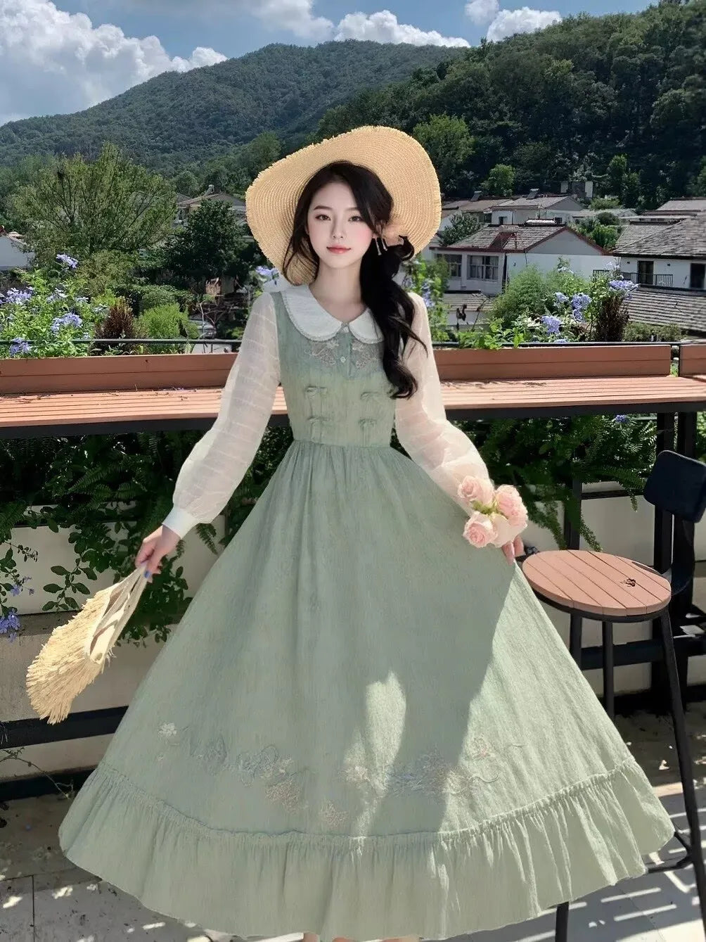 Parsley Dance Cottage Witch Cottagecore Dress