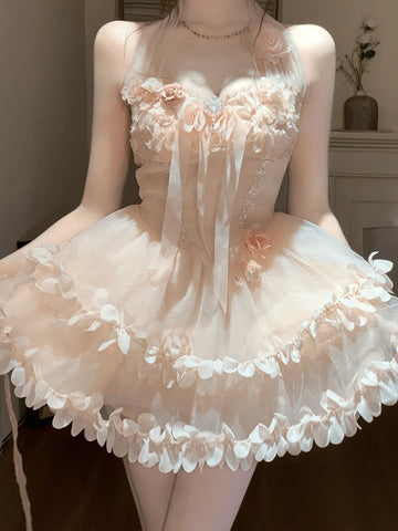 Petal Rays Balletcore Coquette Princess Dress