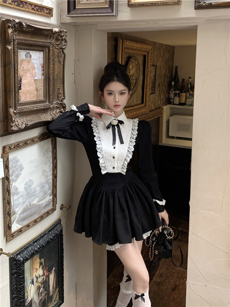 Gothic Lolita Black Pink Lace Choker – Aesthetics Boutique
