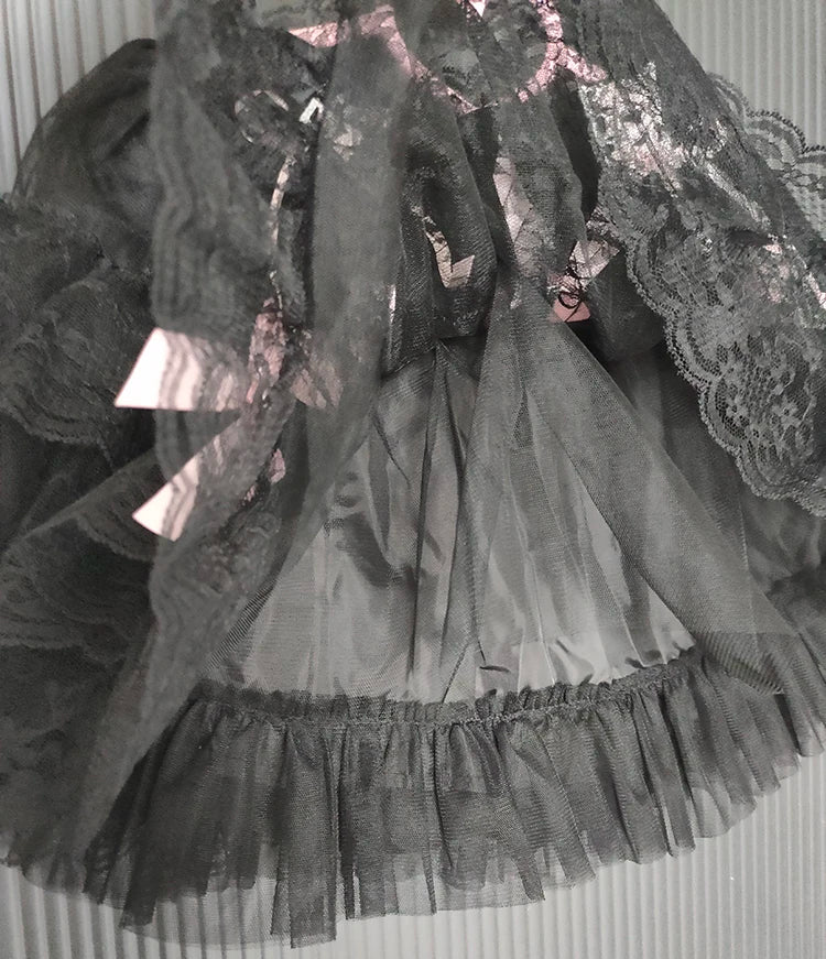 Dark Coquette Gothic Lace Skirt