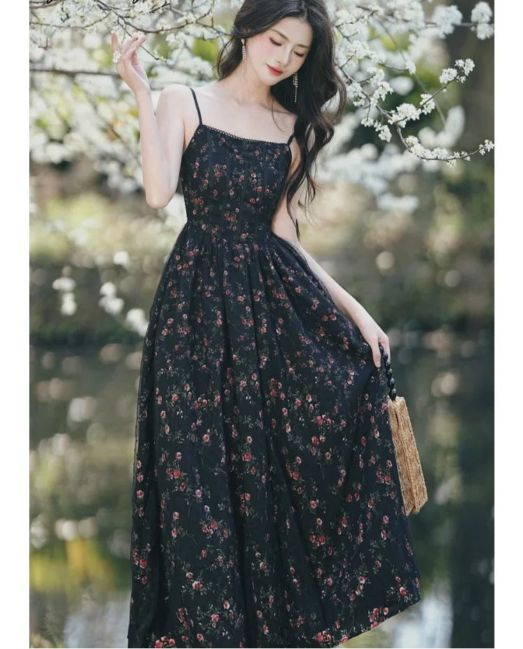 Floriana Dark Cottagecore Dress