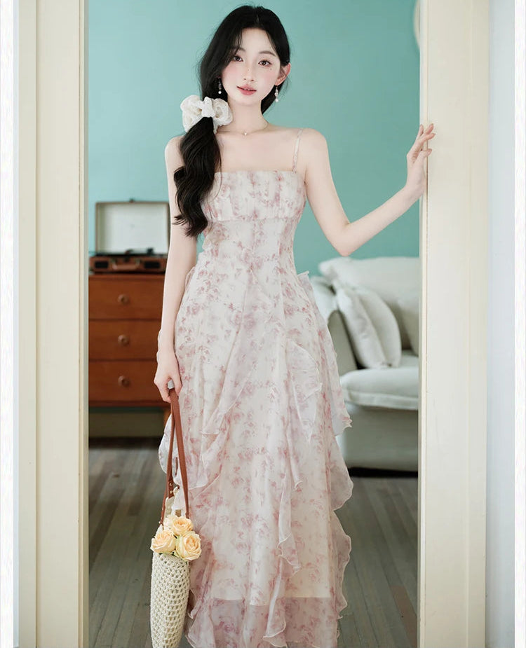 Feather Lily Romantic Spring Fairy Dress