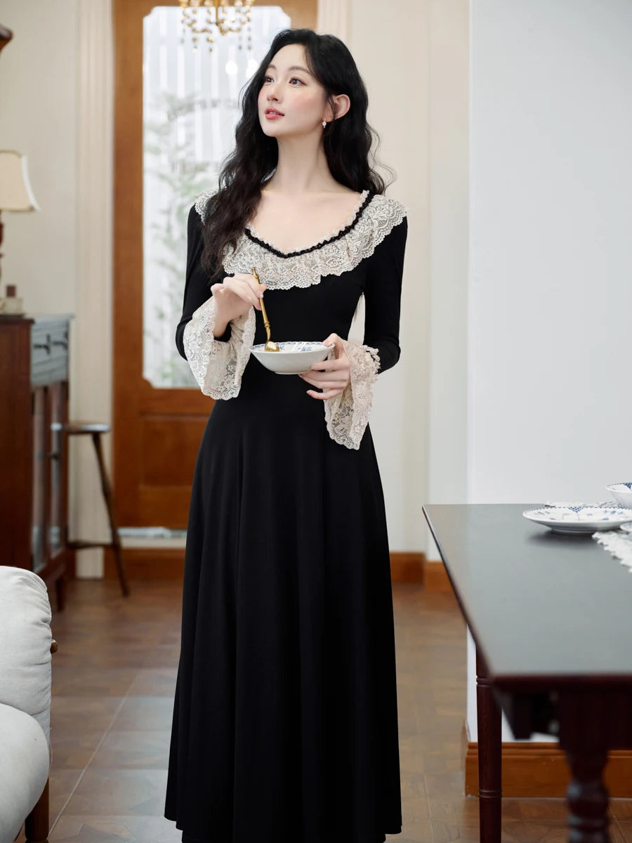 Nyra Gothic Winter Knitted Dress