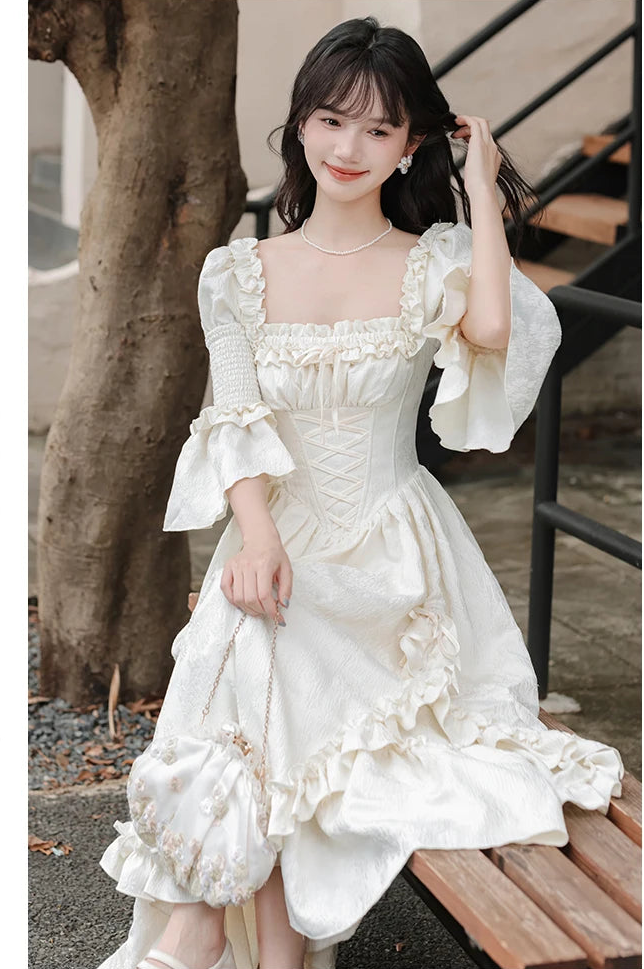 Royalcore Rococo Romantic Royalcore Rococo Princess Dress Rococo Dress Princesscore Dress