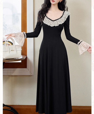 Nyra Gothic Winter Knitted Dress