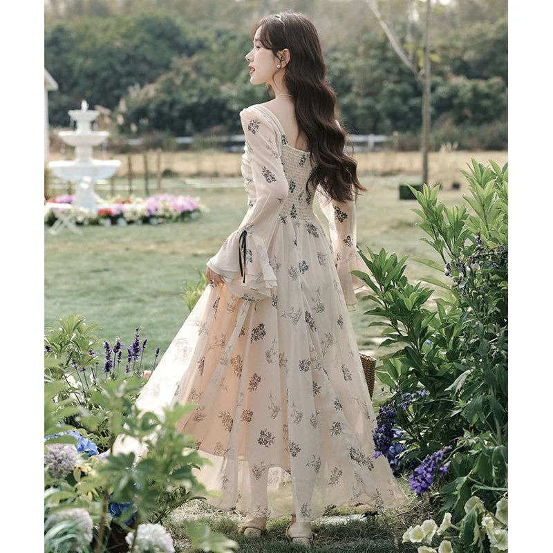Bloom Shadows Romantic Fall Fairy Dress