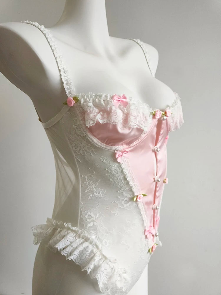 Rose Petal Coquette Bodysuit