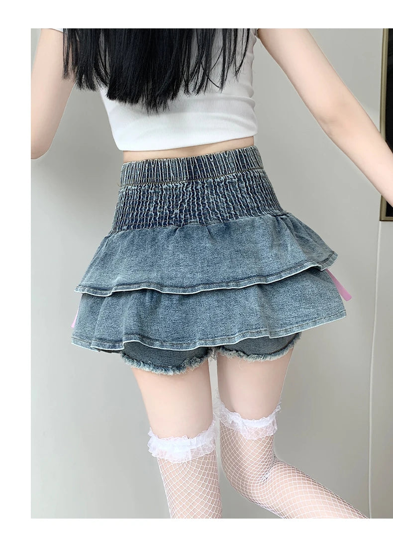 Kawaii Princess Mini Skirt with Build-in Shorts
