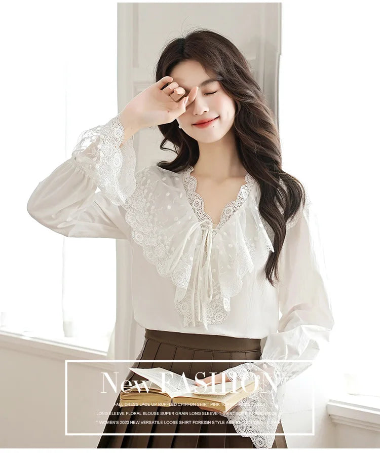 Karina Light Academia Blouse