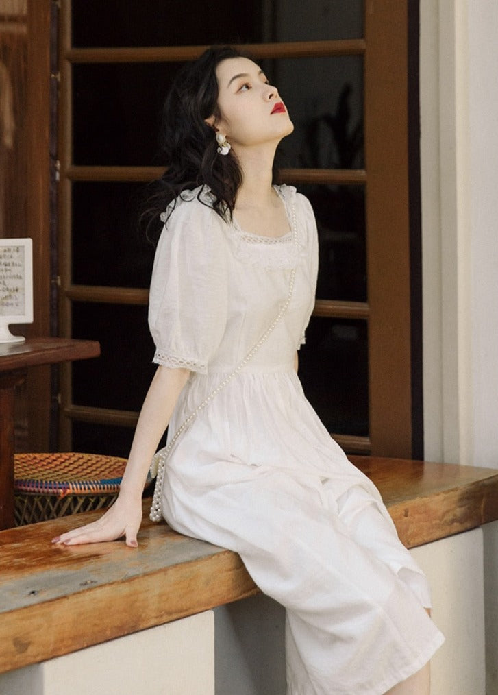 Eva Light Academia Summer Dress