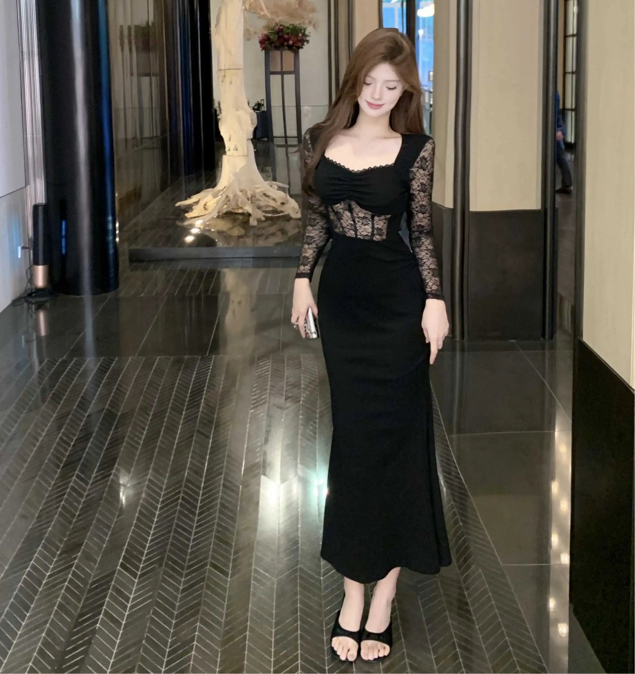 Ice Rose Dark Aesthetic Romantic Goth Dress