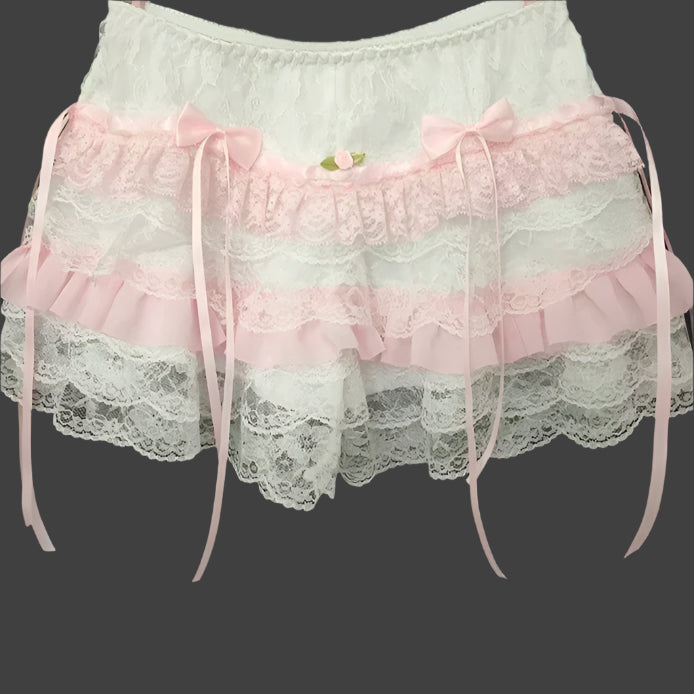 Sugar Rose Coquette Style Lace Bloomers