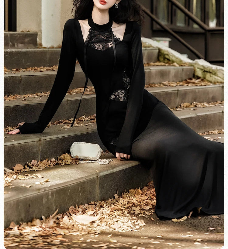 Night Butterfly Romantic Goth Dress