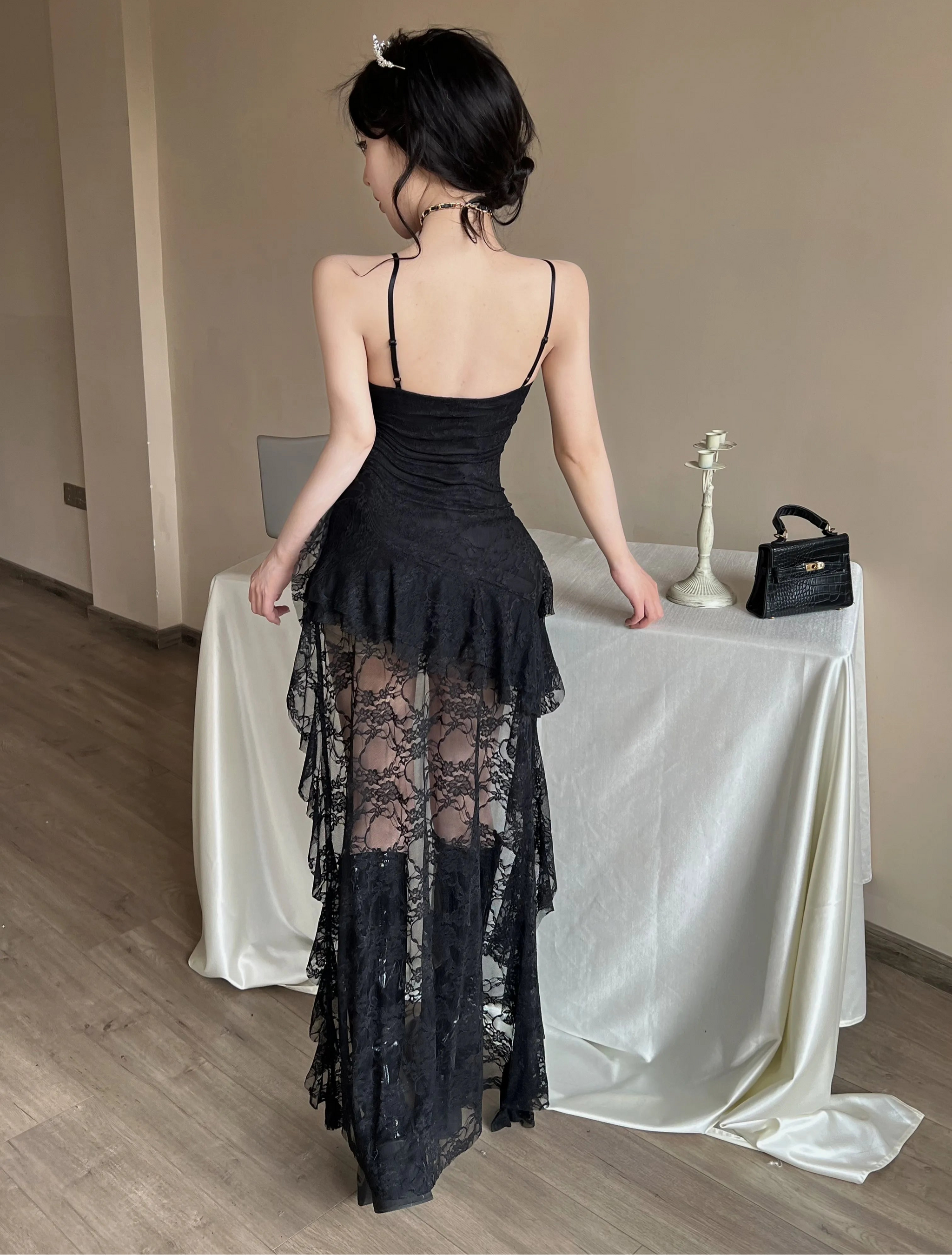 Dark Coquette Lace Dress