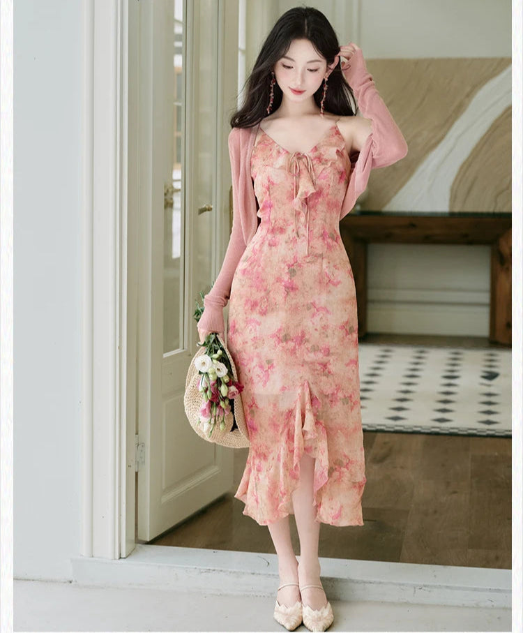 Romantic Floral Cottage Fairy Dress Cottage Fairy Aesthetic Cottagecore Romantic Floral Cottage Fairy Dress Cottage Fairy Aesthetic Cottagecore