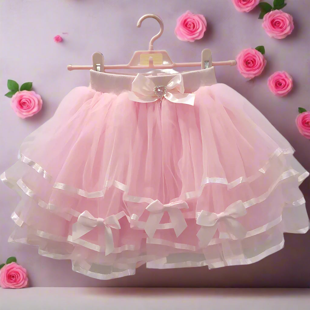 Pink Angel Coquette Style Mini Skirt Pincore Skirt Pink Angel Coquette Style Mini Skirt Pincore Skirt