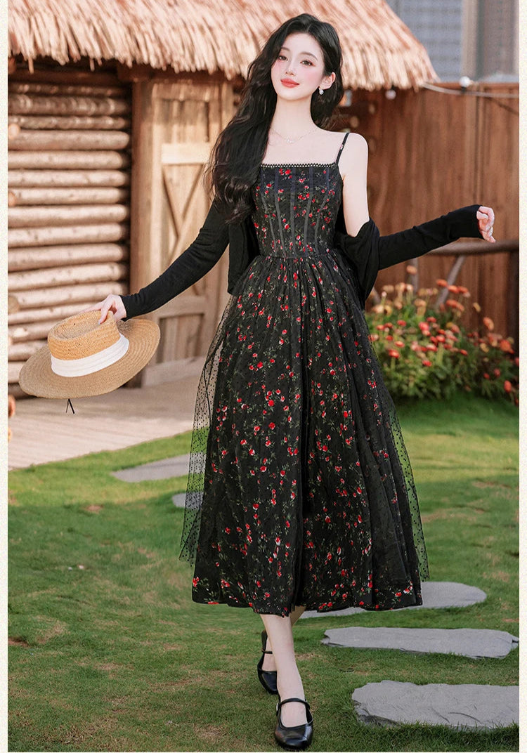 Dark Cottagecore Dress