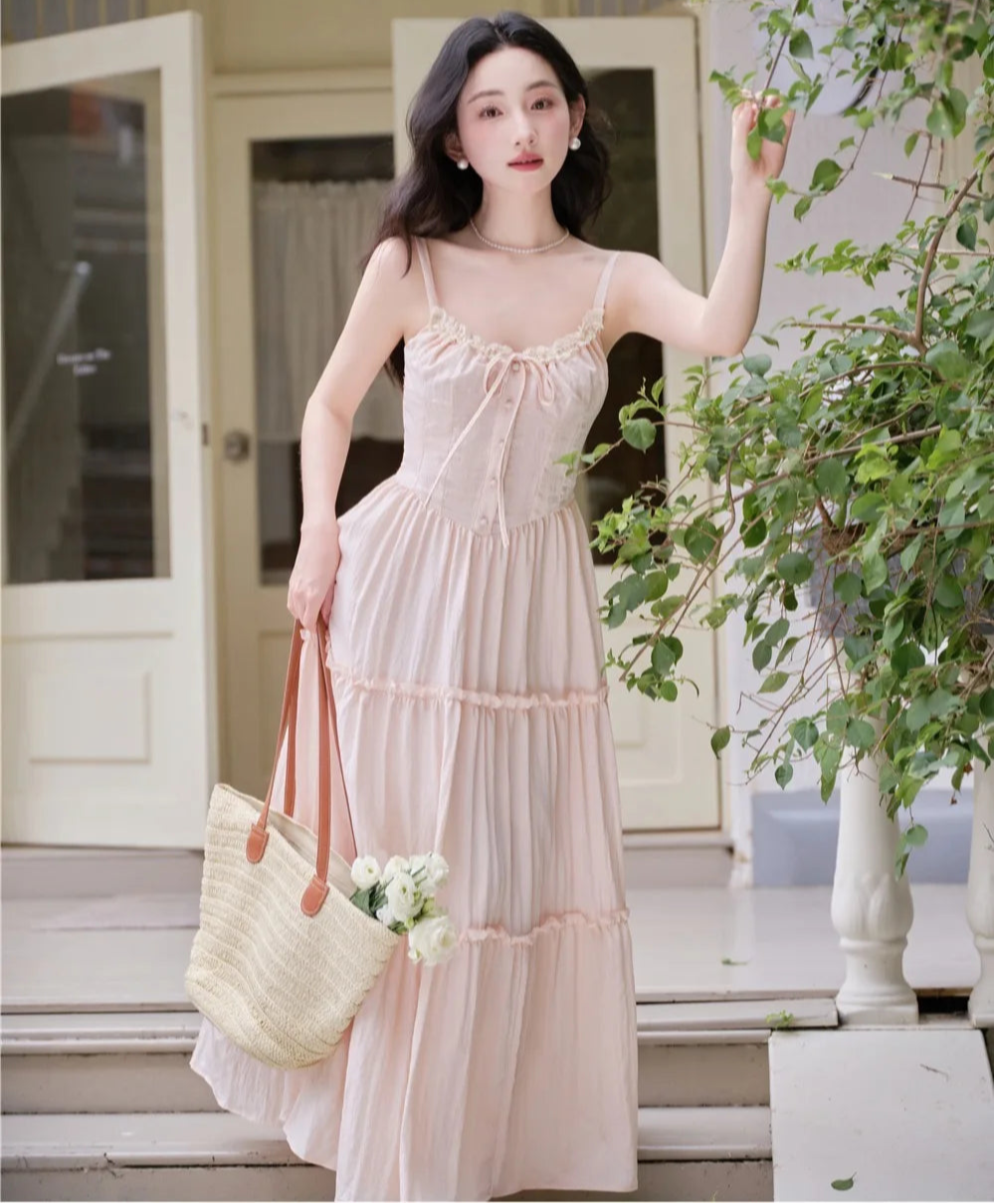 Spring Cottagecore Dress Coquette Dress Cottagecore Fashion Coquette Style Spring Cottagecore Dress Coquette Dress Cottagecore Fashion Coquette Style