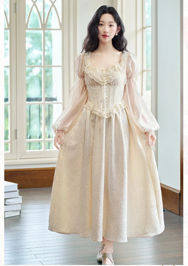Aurora Romantic Royalcore Corset Dress