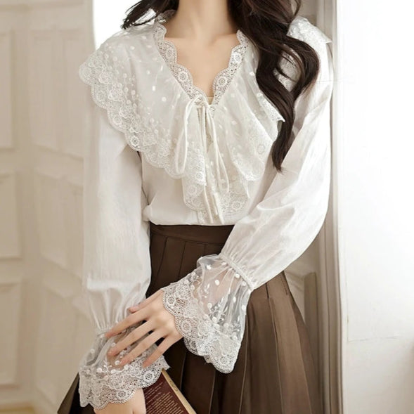 Karina Light Academia Blouse