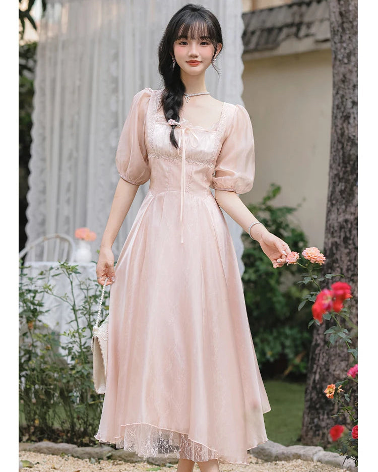 Selenia Golden-Rose Coquette Princess Dress