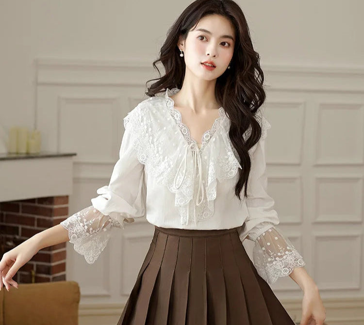 Karina Light Academia Blouse