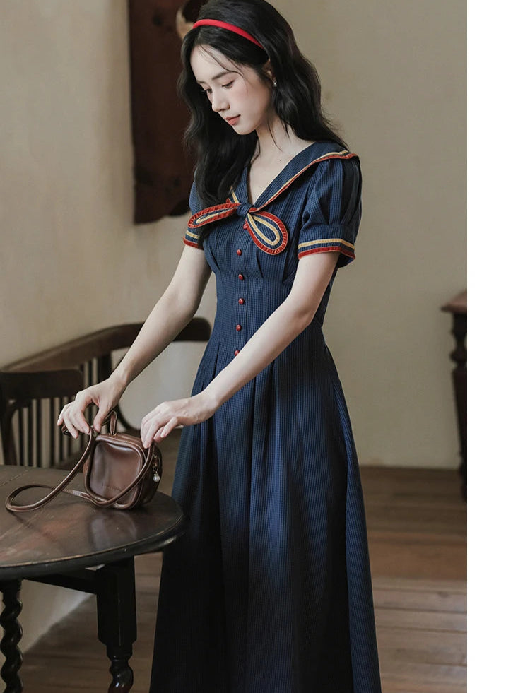 Candle Weather Japanese Style Sailor Dress