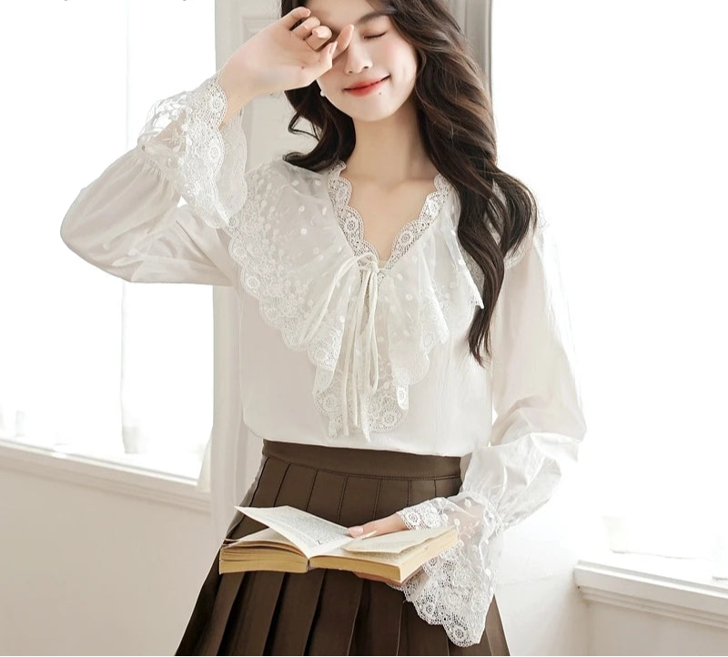 Karina Light Academia Blouse