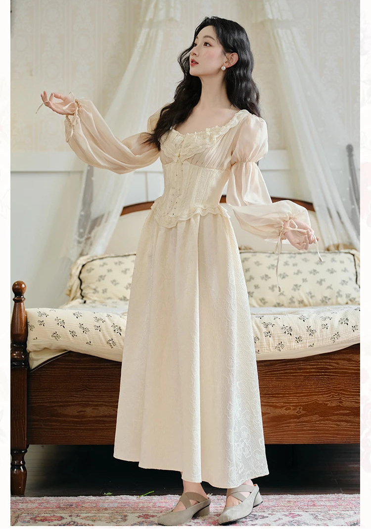 Aurora Romantic Royalcore Corset Dress