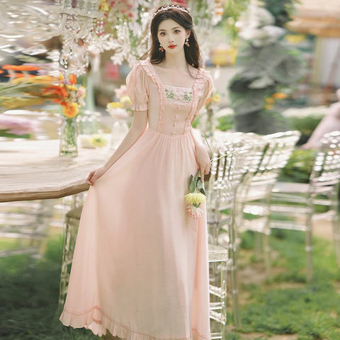 Enchanted Cottage Pastel Cottagecore Style Cottage Princess Dress