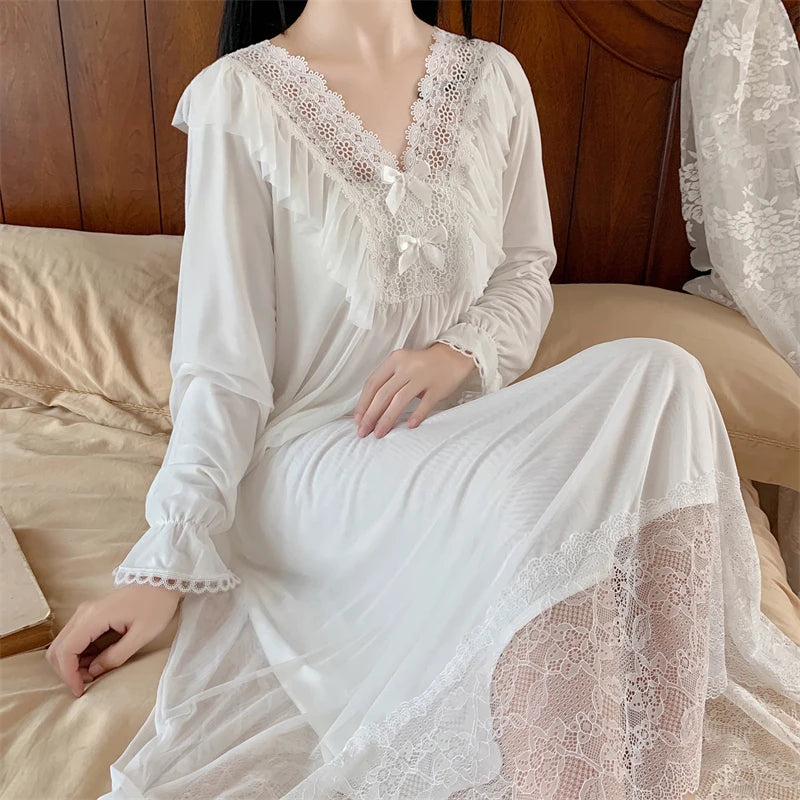 Sugarfrosted Honeymoon Romantic Vintage-Style Nightgown