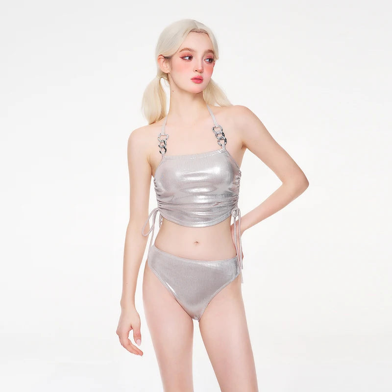 3-Piece Cybercore Swimsuit Set