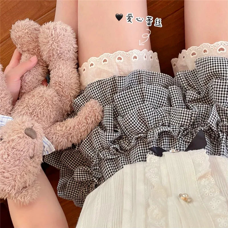 NSPSTT Pantaloncini da donna in stile vittoriano edoardiano con volant, pantaloni a zucca, mutandine con volant, bianche, Bianco-6, M NSPSTT Pantaloncini da donna in stile vittoriano edoardiano con volant, pantaloni a zucca, mutandine con volant, bianche, Bianco-6, M