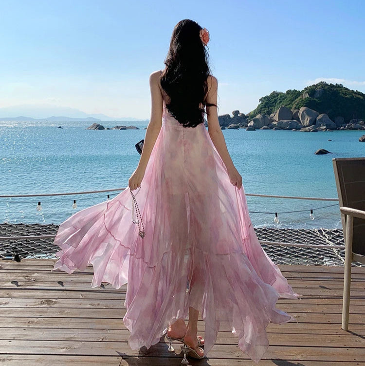 Ethereal Pink Fairycore Dress