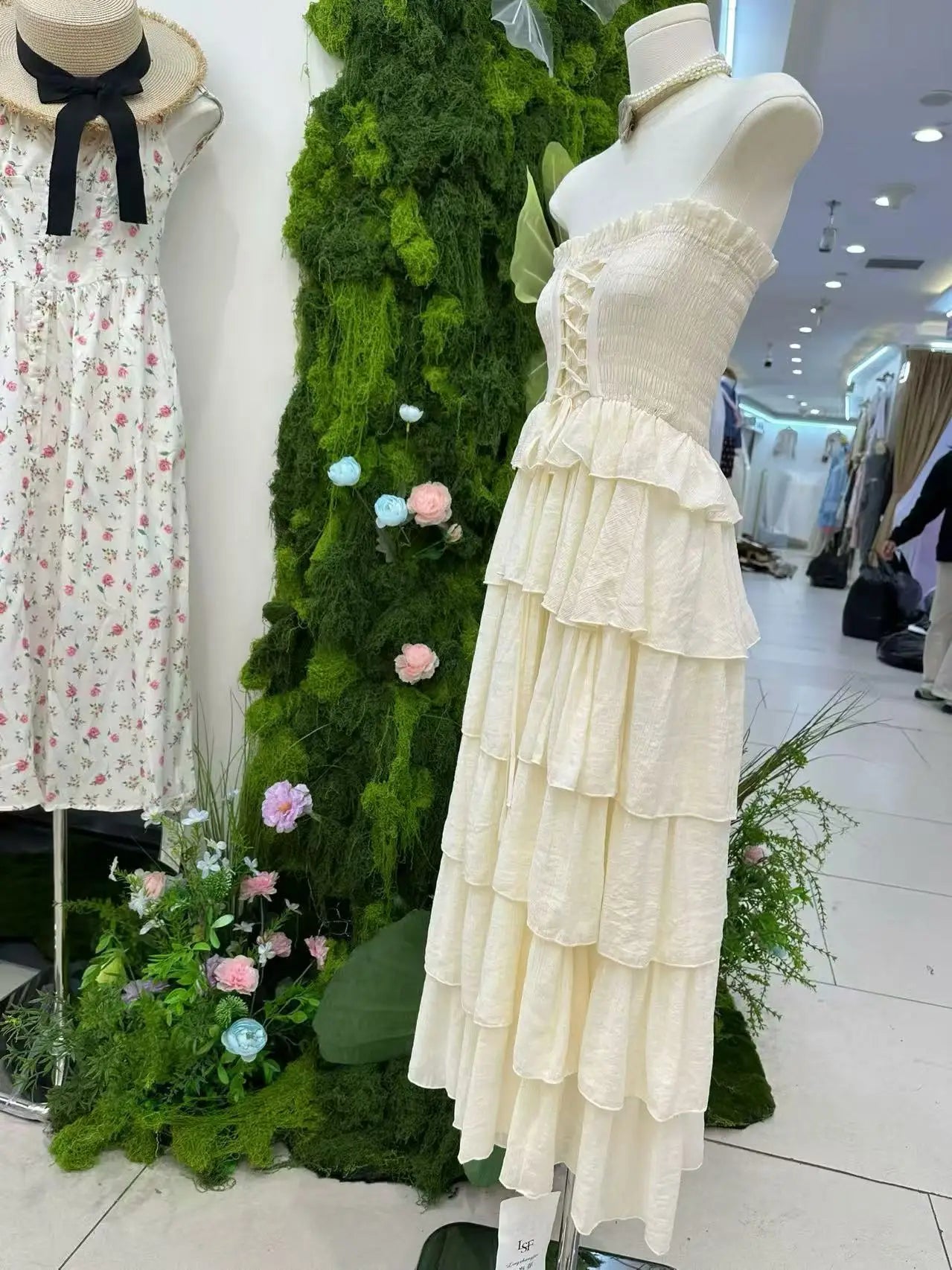 Lotus Wings Ruffle Coquette Dress