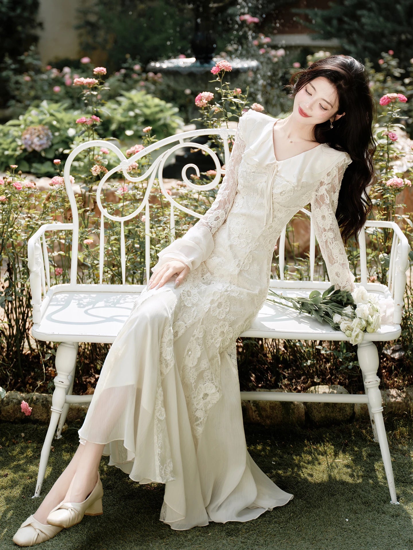 Eleonora Romantic Lace Fairycore Dress